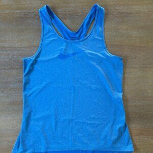Pre-owned Nike Pro Women's Dri-Fit Tank Top/Singlet in Blue, Size L